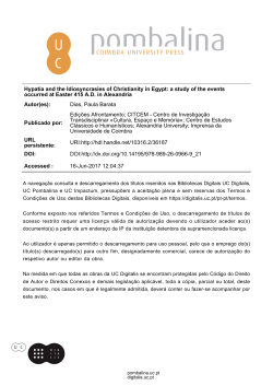 Hypatia and the Idiosyncrasies of Christianity in Egypt: a study of the