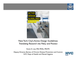New York City`s Active Design Guidelines: New York City s Active
