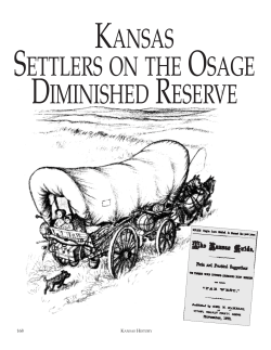 kansas settlers on the osage diminished reserve