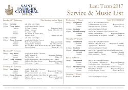 Sung Matins - St Patrick`s Cathedral