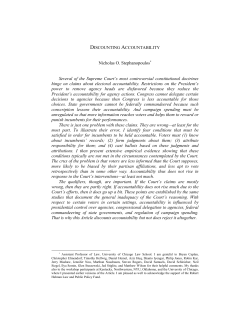 Discounting Accountability