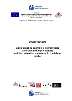 COMPENDIUM Good practice examples in promoting diversity and