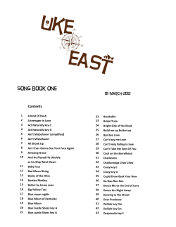 song book one - Bytown Ukulele Group