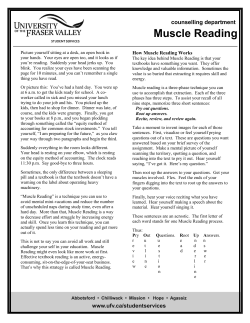 Muscle Reading