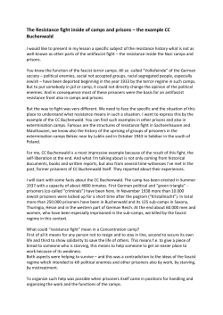 The Resistance fight inside of camps and prisons