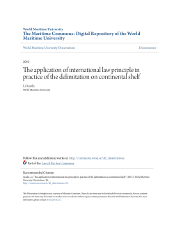 The application of international law principle in practice of the