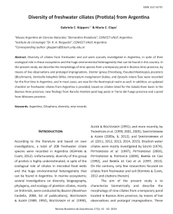 from Argentina - Revista Brasileira de Zooci&ecirc;ncias