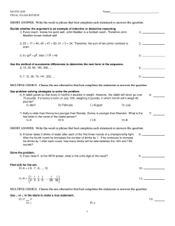 Final Exam Review Problems.tst