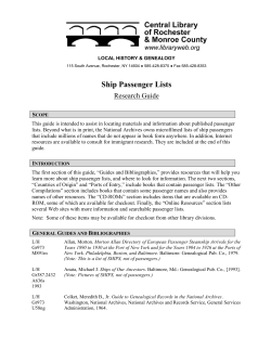 ship passenger lists
