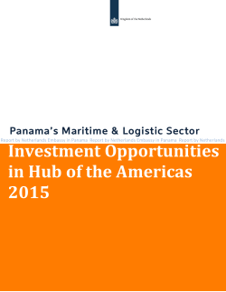 Investment(Opportunities((( in(Hub(of(the(Americas( 2015!