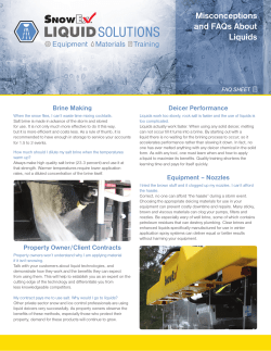 Misconceptions and FAQs About Liquids