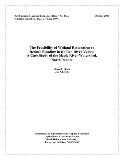 The Feasibility of Wetland Restoration to Reduce Flooding in the