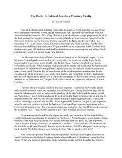 Tar Heels: A Colonial American Courtney Family