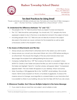 Email Best Practices and Guidelines