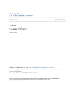Causes of obesity - UR Scholarship Repository