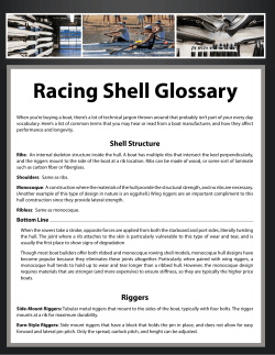 Racing Shell Glossary - Pocock Racing Shells
