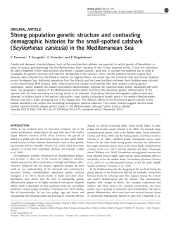 Strong population genetic structure and contrasting