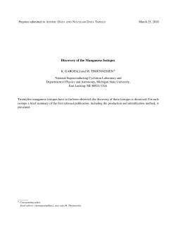 Discovery of the Manganese Isotopes