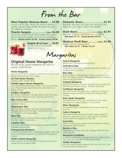 From the Bar - Margarita`s