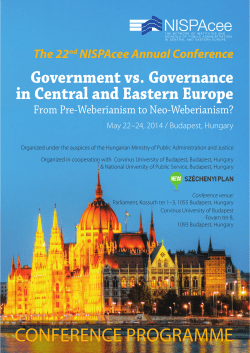 Conference programme in PDF published.