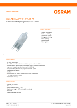 halopin 40 w 110 v g9 fr