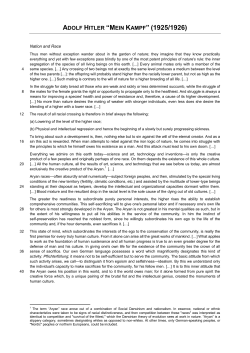 ADOLF HITLER &ldquo;MEIN KAMPF&rdquo; (1925/1926)