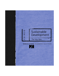 Sustainable Development: The Very Idea