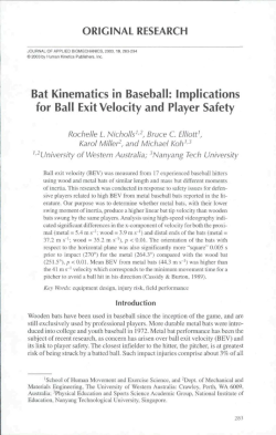 Bat Kinematics in Baseball: Implications for Ball Exit Velocity