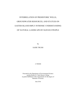 INTERRELATION OF PREHISTORIC WELLS, GROUNDWATER