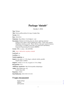 Package `datadr`