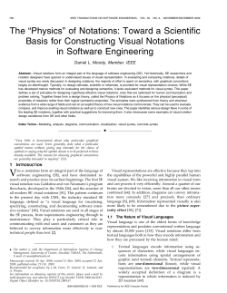 The &ldquo;Physics&rdquo; of Notations: Toward a Scientific Basis for