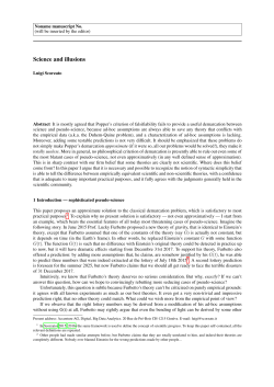 Science and illusions - Philsci