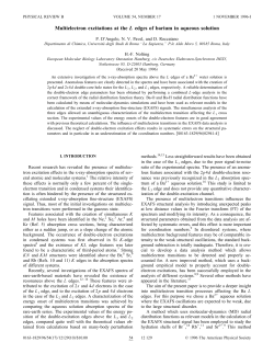 Multielectron excitations at the L edges of barium in
