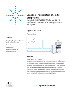 Enantiomer separation of acidic compounds