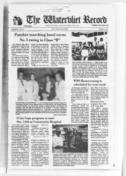 Panther marching band earns No. I rating in Class "B"