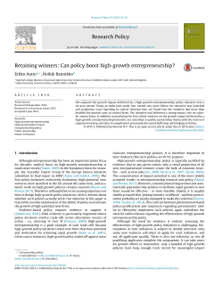 Retaining winners: Can policy boost high