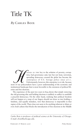 The Roots of Democracy.