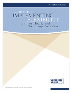 ImplementIng FlexIbIlIty