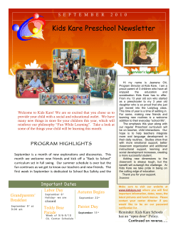 September 2010 PS Newsletter