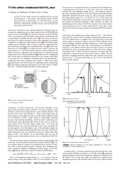 77 GHz soliton modelocked Nd:YVO4 laser