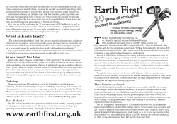 ef flyer.indd - Earth First!