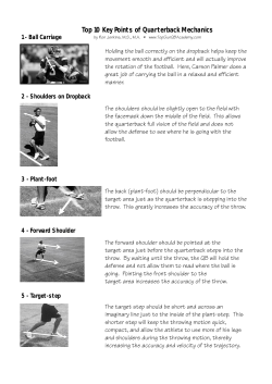 Top 10 Key Points of Quarterback Mechanics