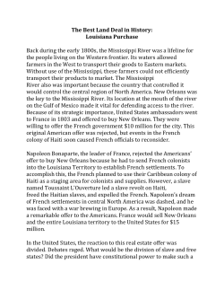 The Best Land Deal in History: Louisiana Purchase Back during the