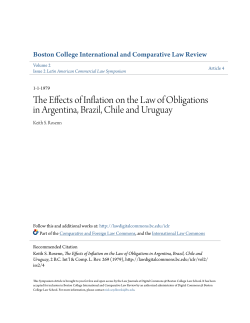 The Effects of Inflation on the Law of Obligations in Argentina, Brazil