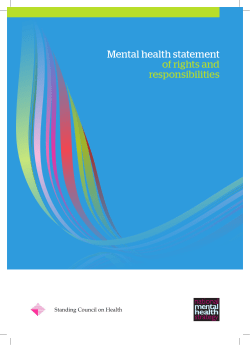 Mental health statement of rights and responsibilities 2012