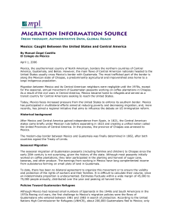 Mexico: Caught Between the United States and Central