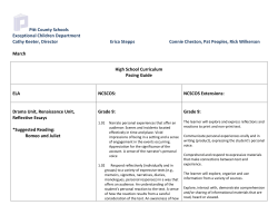 Pitt County Schools Exceptional Children Department Cathy Keeter