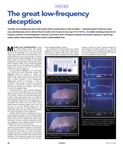 The great low-frequency debate