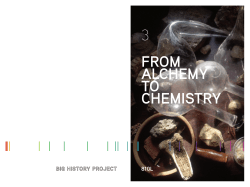 FROM ALCHEMY TO CHEMISTRY