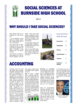 information on Senior Social Science Courses
